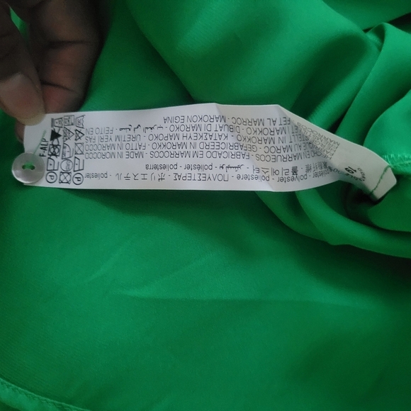 ZARA NWT satin long sleeve Blouse. - Picture 8 of 9